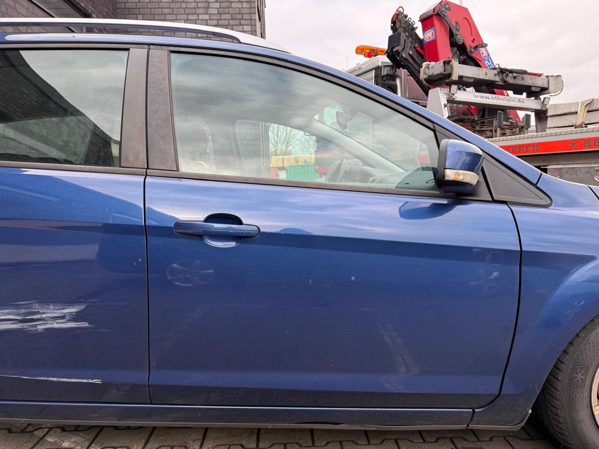 Ford Focus 2 DA3 original Tür vorn rechts Burmablau Rohbau BJ10